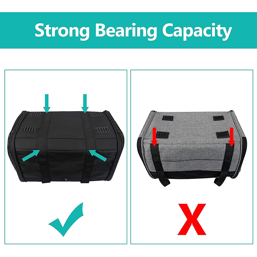 Складной рюкзак для путешествий с кошками Перевозчик для домашних животных Одобренная авиакомпанией Расширяемая переноска для маленьких домашних животных Сумка для домашних животных RJ206100
