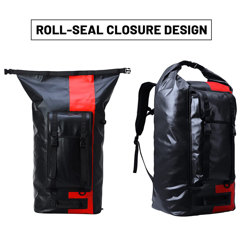 Очень большой водонепроницаемый рюкзак для снаряжения Roll Top Dry Bags Duffel для каякинга, походов, кемпинга