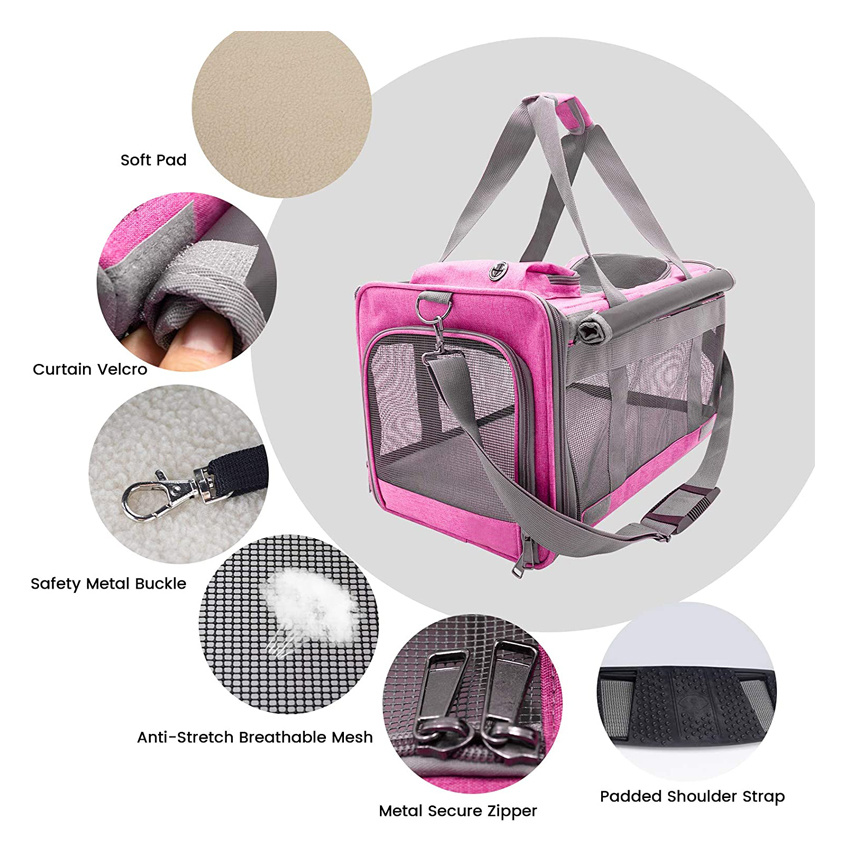 Pet Supply Dog Carrier Bag Pet Cage Travel Tote Bag для собак и кошек