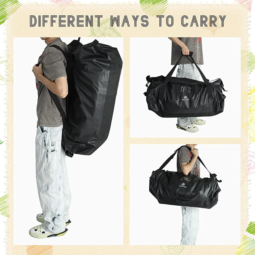 Прочная водонепроницаемая сумка для лыжных ботинок RJ228386 Dry Roll Top Duffel Heavy Duty