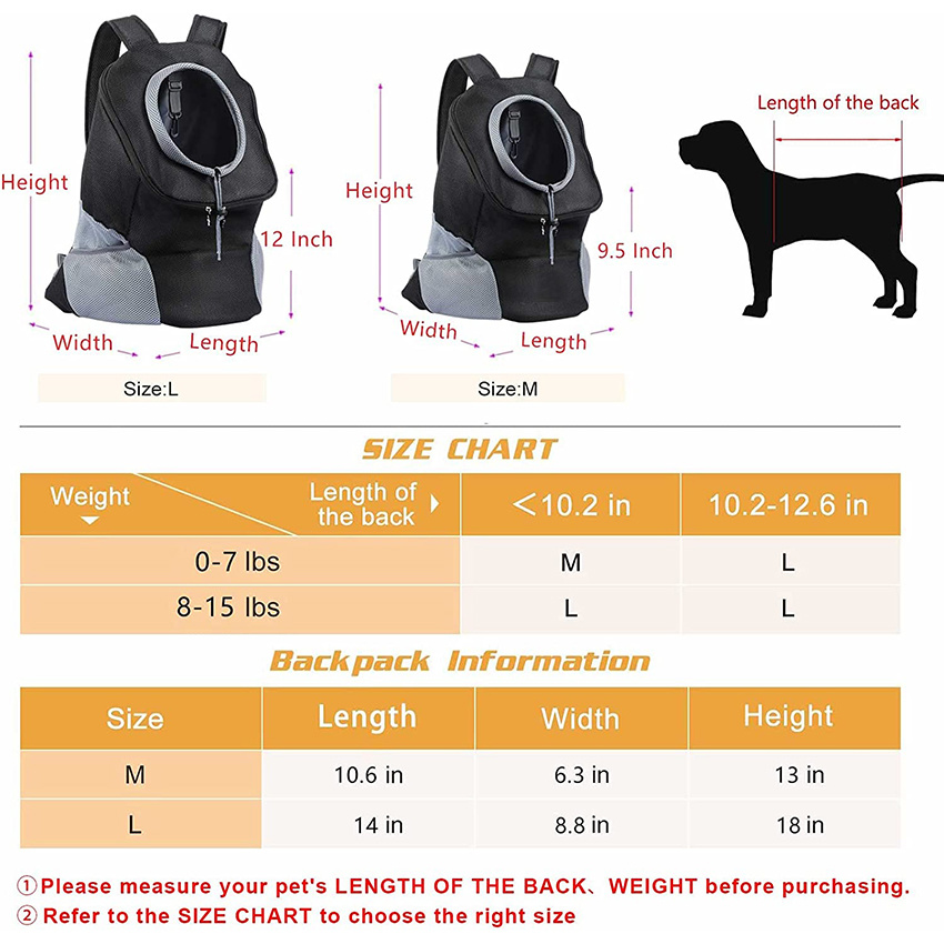 Рюкзак для собак, передняя сумка-переноска для маленького щенка с дышащим дизайном и мягким плечом для пеших прогулок на открытом воздухе
