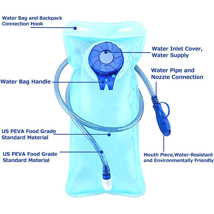 Водный рюкзак с 2-литровым гидратационным пузырем для мужчин, женщин, детей, для бега, пеших прогулок, езды на велосипеде, альпинистской гидратационной сумки