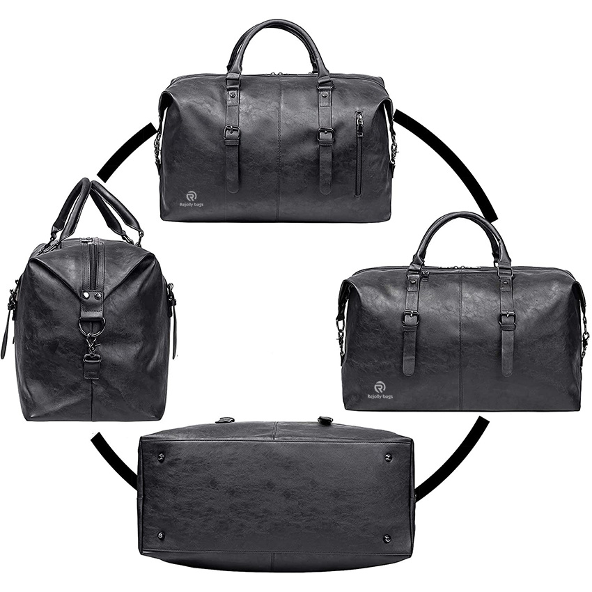 Weekender Night Bag Водонепроницаемая кожаная большая сумка для ручной клади Дорожная сумка-тоут Duffel Bag для мужчин или женщин Duffel Bags