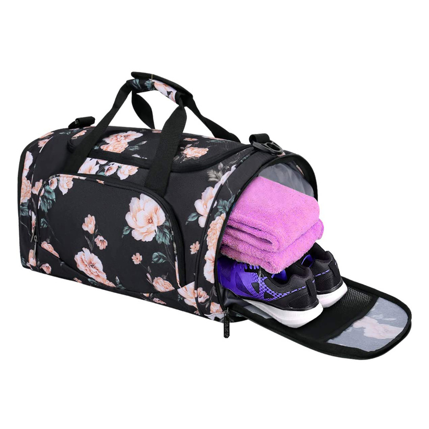 Peony Sports Duffel Gym Bag Женская большая сумка Сумки для багажа большой емкости