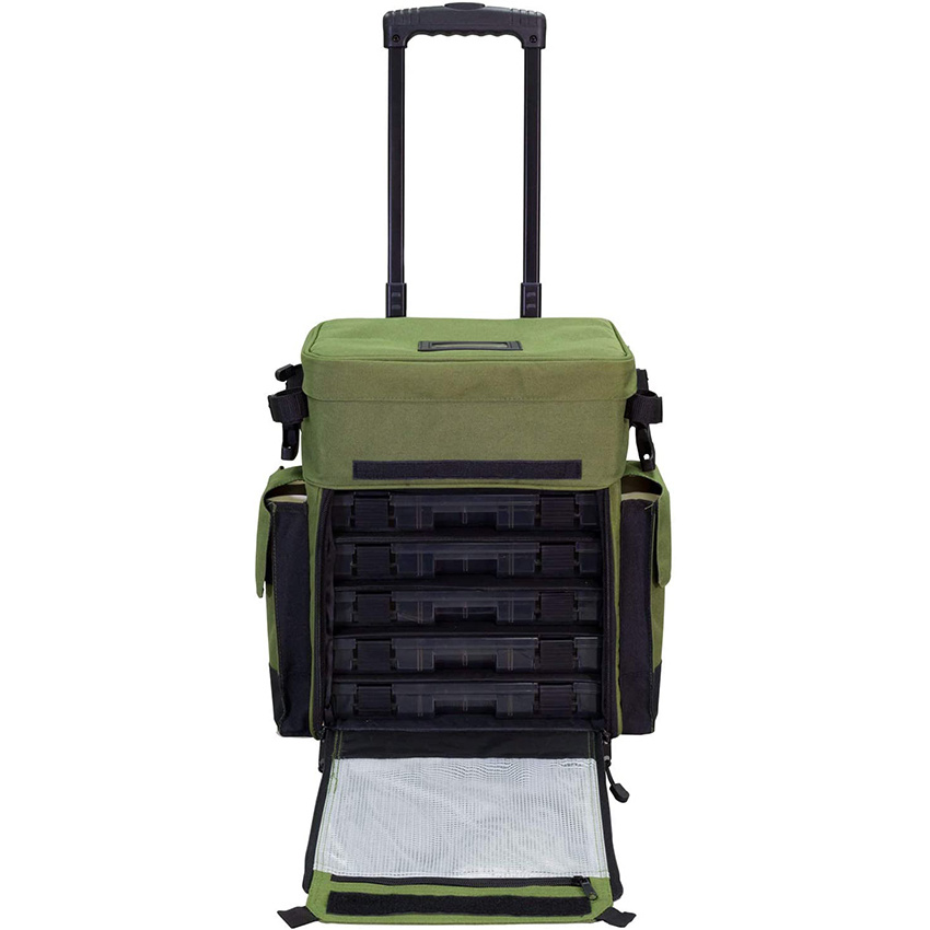 Rejolly Outdoors Rolling Tackle Box with Wheels - Водонепроницаемая сумка для хранения 4 удилищ Сумка для рыболовных снастей