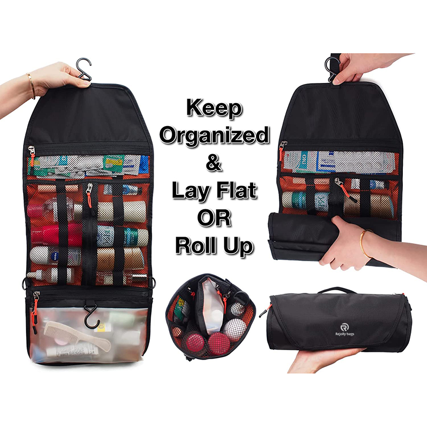 Подвесной Roll Up Dopp Kit Ванная комната для бритья Душ Медицина Гигиеническая сумка для путешествий, Водонепроницаемый легкий органайзер Сумки для туалетных принадлежностей RJ216102