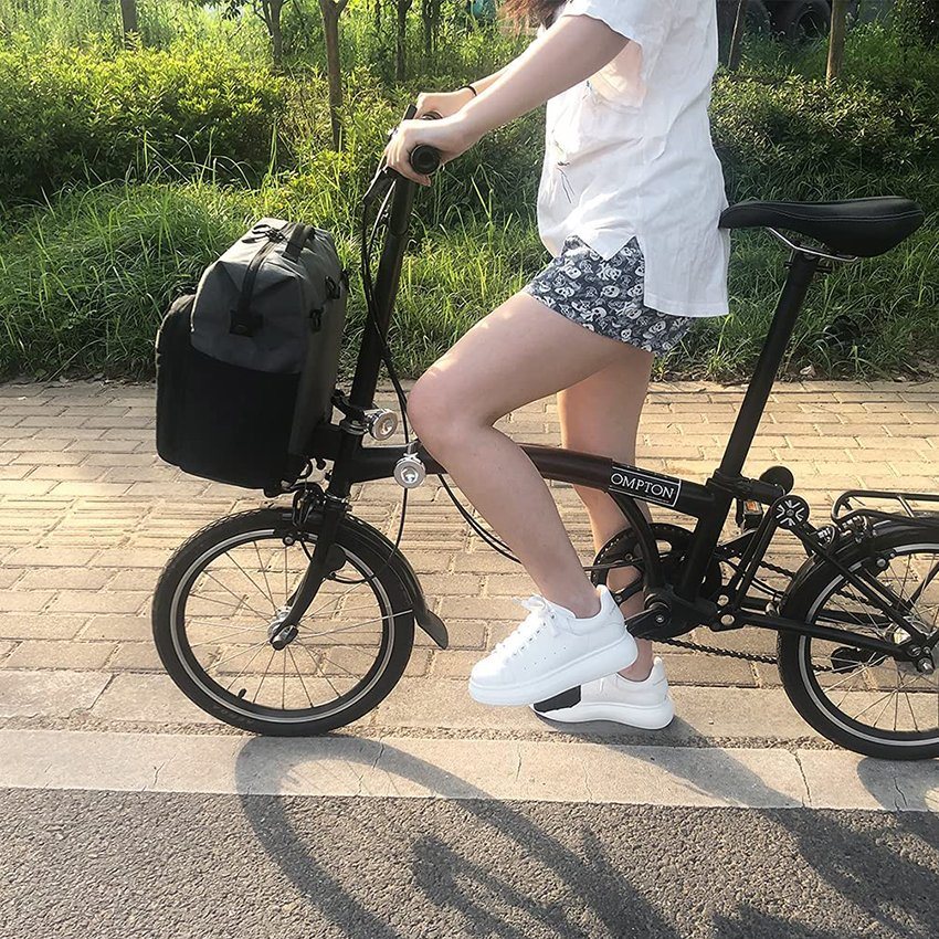 Портативная сумка для велосипеда-рюкзака для складного велосипеда Brompton, велосипедная сумка на плечо 13,5 л с сумкой для велосипеда с полоской от дождя