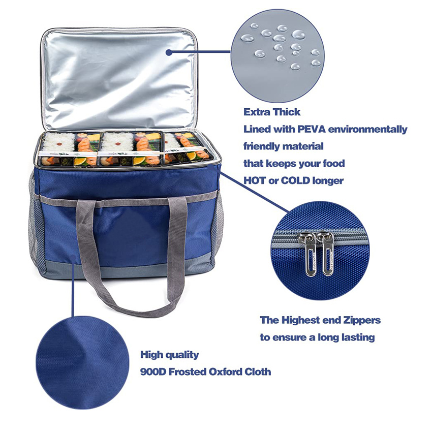 Водонепроницаемая изолированная сумка для доставки еды Горячая холодная сумка для транспортировки еды