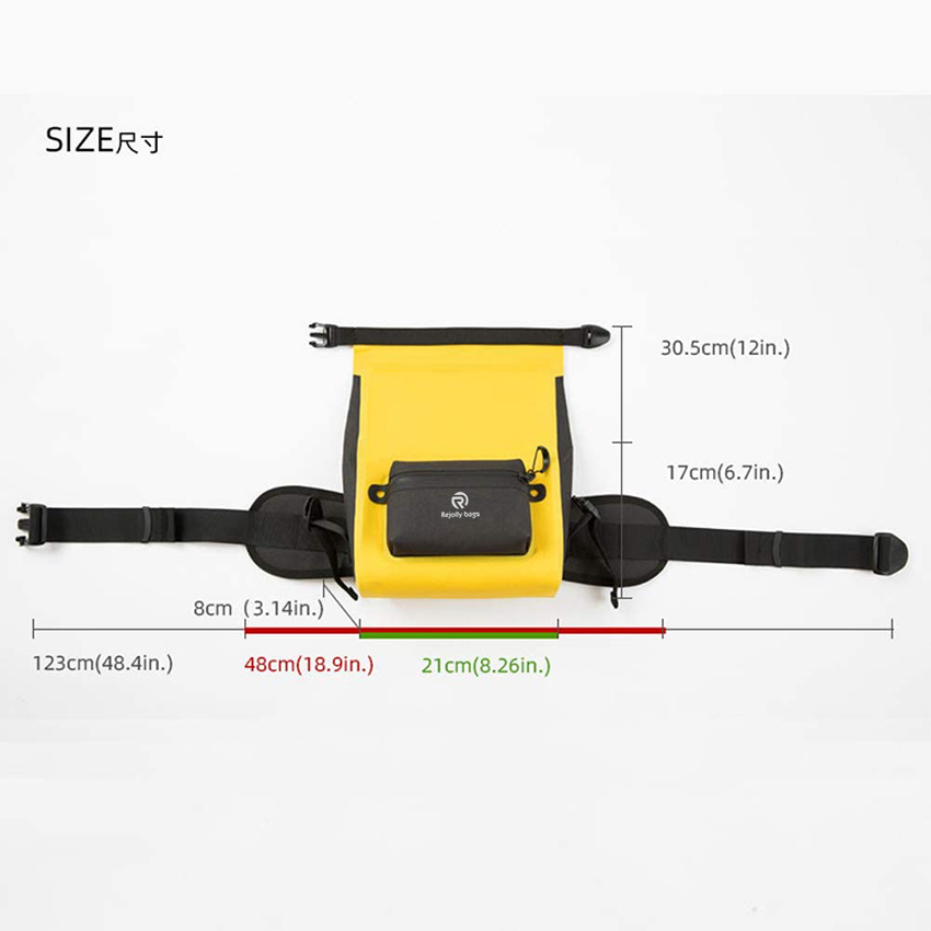 Водонепроницаемая поясная сумка для активного отдыха, каякинга, рафтинга, плавания, кемпинга, пешего туризма, пляжа, рыбалки, серфинга, сухая сумка