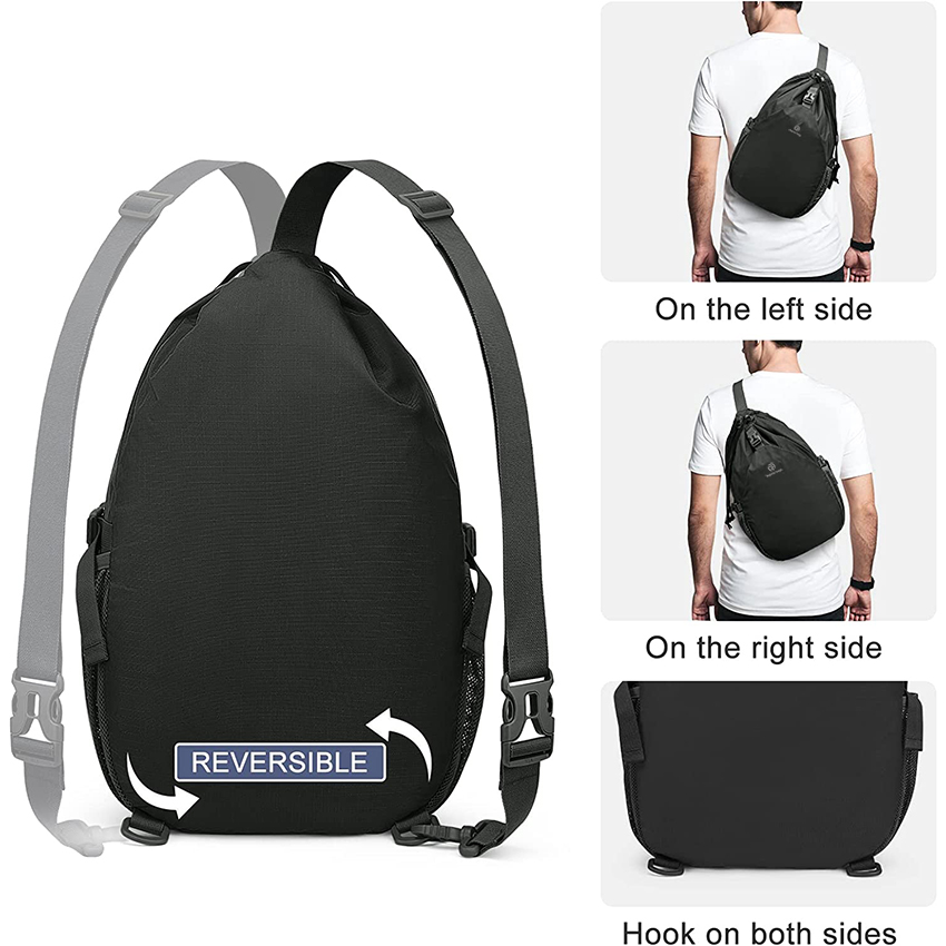 15L Sling Bag Crossbody Drawstring Backpack Outdoor Travel Cinch Bag Складная спортивная сумка для спортзала RJ196179